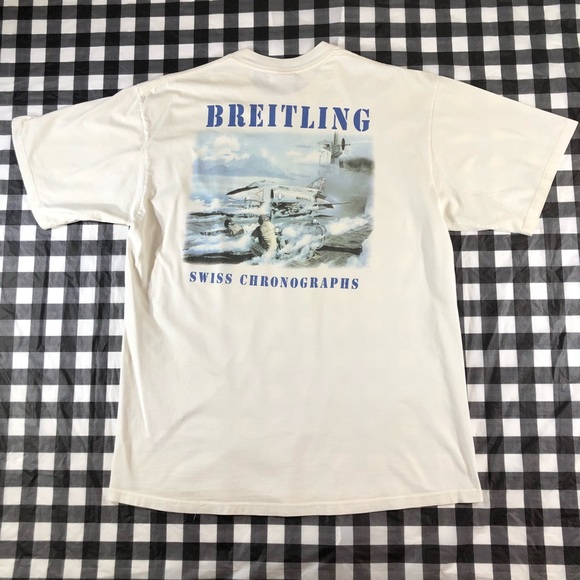Jerzees Other - Breitling Swiss Watches Chronographs Vintage Tee
